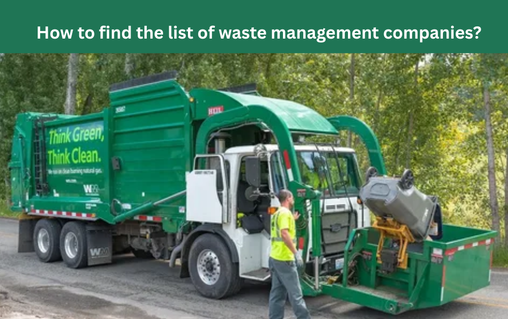 How to find the list of waste management companies?