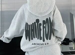 Clean Aesthetic White Fox Hoodie – Archive Series