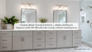 Custom Made Vanity Cabinets