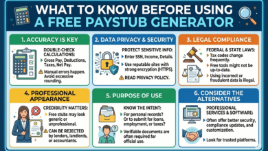 What to Know Before Using a Free Paystub Generator
