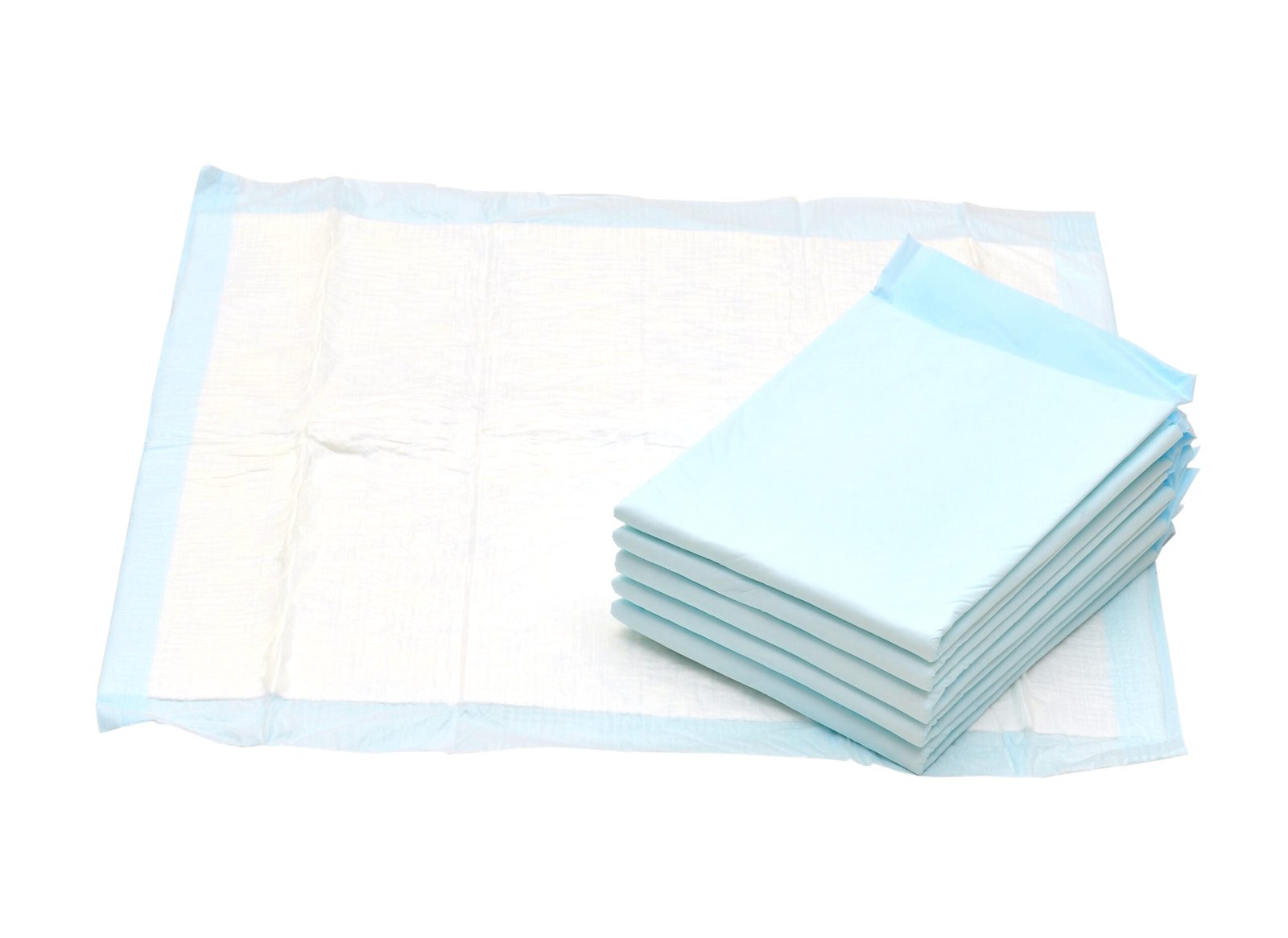 Disposable medical underpads from Romed Holland providing high absorbency and reliable hygiene protection for healthcare and home care use.