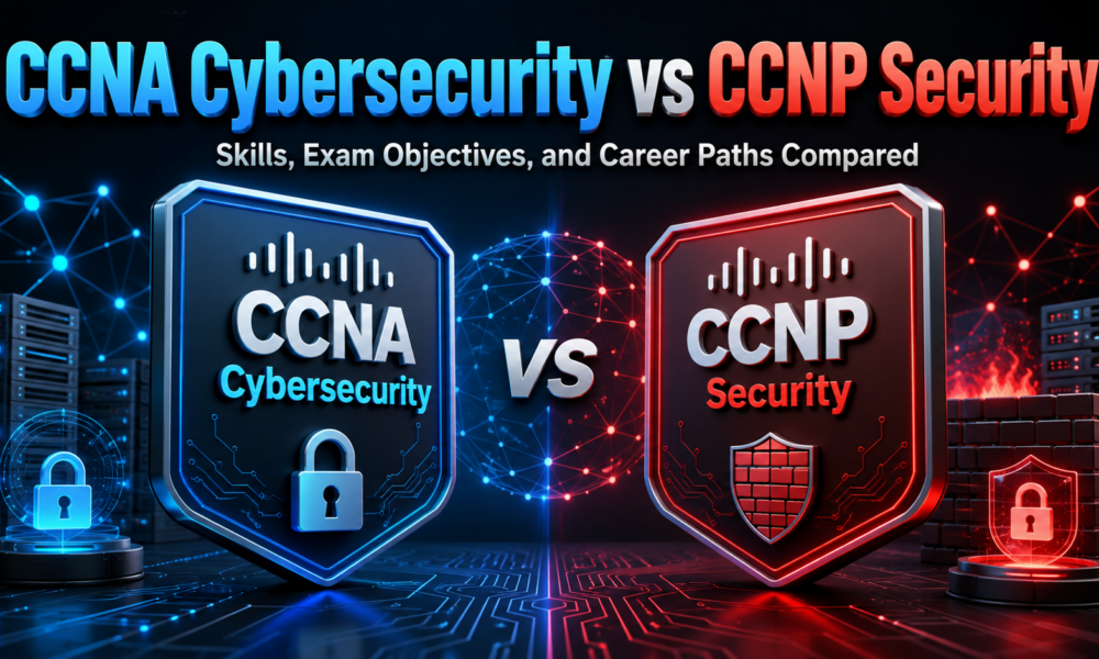 CCNA Cybersecurity vs CCNP Security: Skills, Exam Objectives, and Career Paths Compared