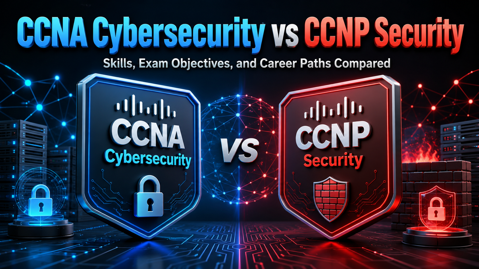 CCNA Cybersecurity vs CCNP Security: Skills, Exam Objectives, and Career Paths Compared