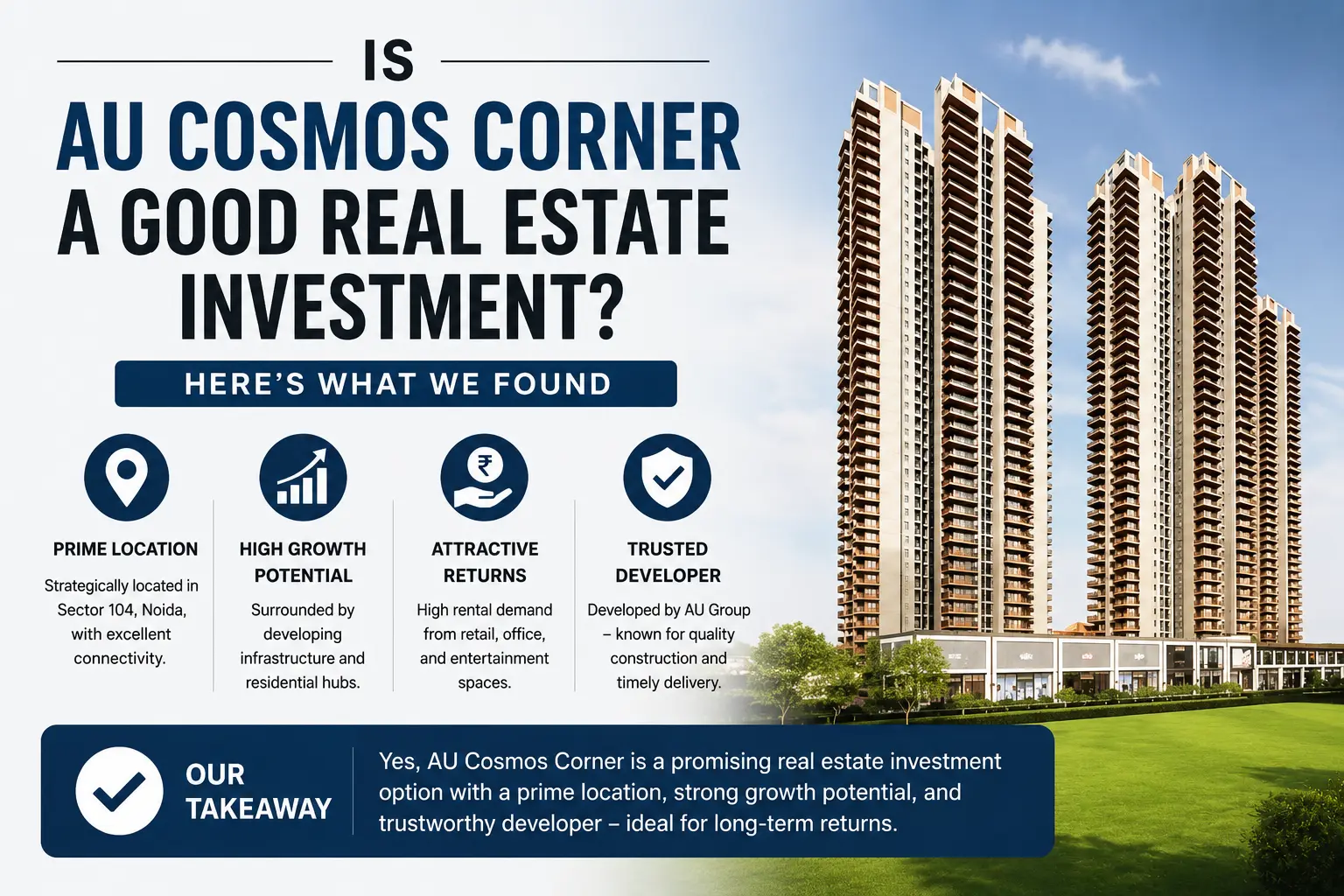 au cosmos real state flat price